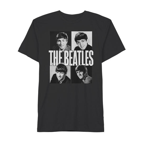 Young Mens The Beatles Four Box Short Sleeve Graphic Tee - image 