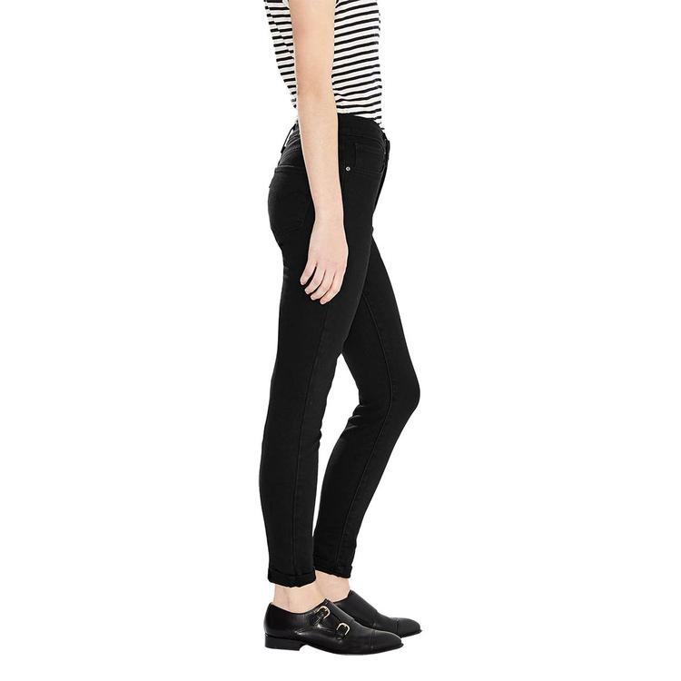 Womens Levi's® 721 High Rise Soft Black Skinny Jeans
