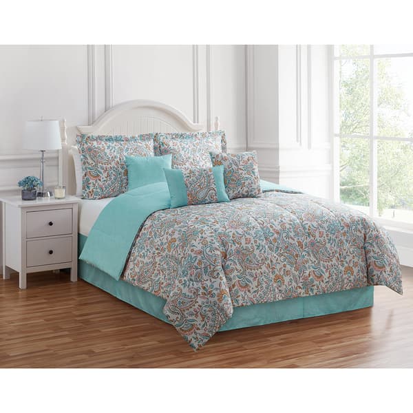 Ashley Cooper™ 7pc. Priscilla Paisley Comforter Set - Boscov's