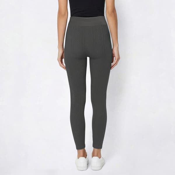 Womens Runway Ready Full Length Diamond Jacquard Leggings