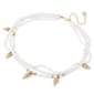 Steve Madden Vintage Luxe Shell Beaded Layered Necklace - image 2