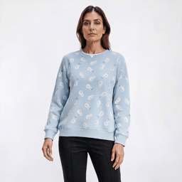 Womens Hasting & Smith Snowman Sweatshirt