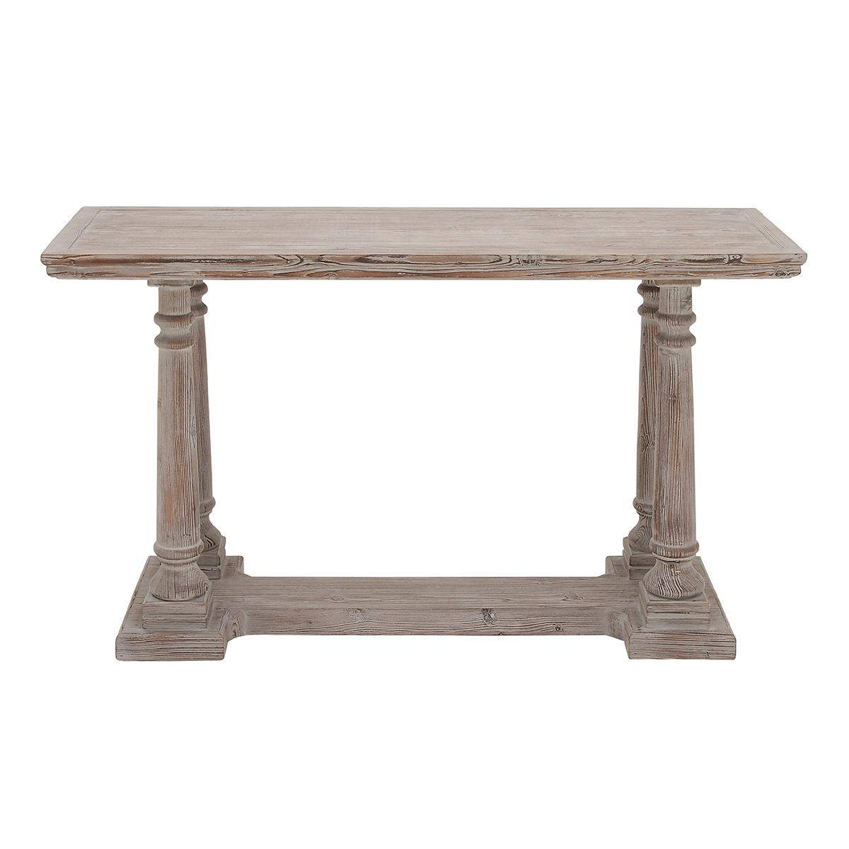 9th & Pike® Rectangular Textured Wood Console Table