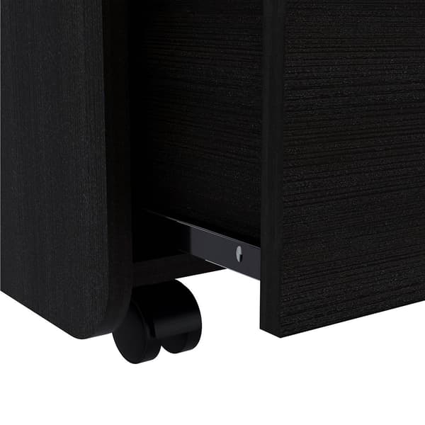 FM FURNITURE York Black Wengue Night Stand