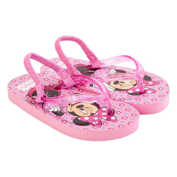 Little Girl Minnie Mouse Flower Sandals - image 