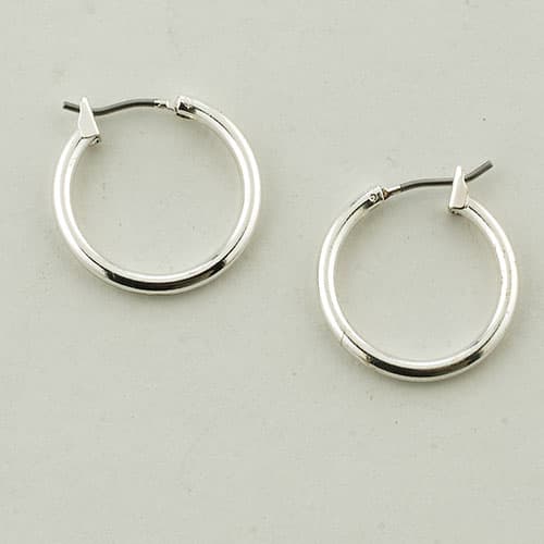 Freedom Nickel Free Small Silver Hoop Earrings - image 