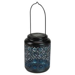 Northlight Seasonal 7in. Integrated Floral LED Solar Lantern