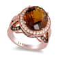 Le Vian(R) 14kt. Rose Gold Diamond Accent & Quartz Ring - image 1