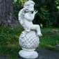 Northlight Seasonal Cherub Angel Holding a Bird Garden Statue - image 1