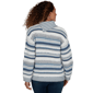 Petite Skye’s the Limit Icy Blue Sparkle Stripe Sweater - image 2