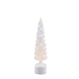 Melrose Rotating LED Glass Christmas Tree - Set of 2