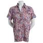 Womens Jeno Neuman Crinkle Knit Floral Button Down-FLMUL - image 1