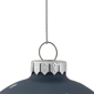 Northlight 2pk. Slate Blue Snowflakes Christmas Glass Ornaments - image 5