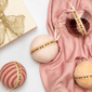 Northlight 4pc. Plaid & Striped Christmas Ball Ornaments - image 1