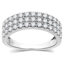 Nova Star(R) 1ctw. Lab Grown Diamond White Gold Anniversary Band