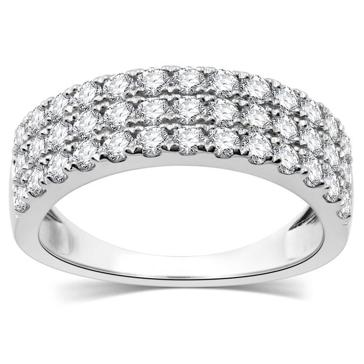 Nova Star(R) 1ctw. Lab Grown Diamond White Gold Anniversary Band