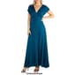 Womens 24/7 Comfort Apparel Cap Sleeve Maxi Dress - image 5