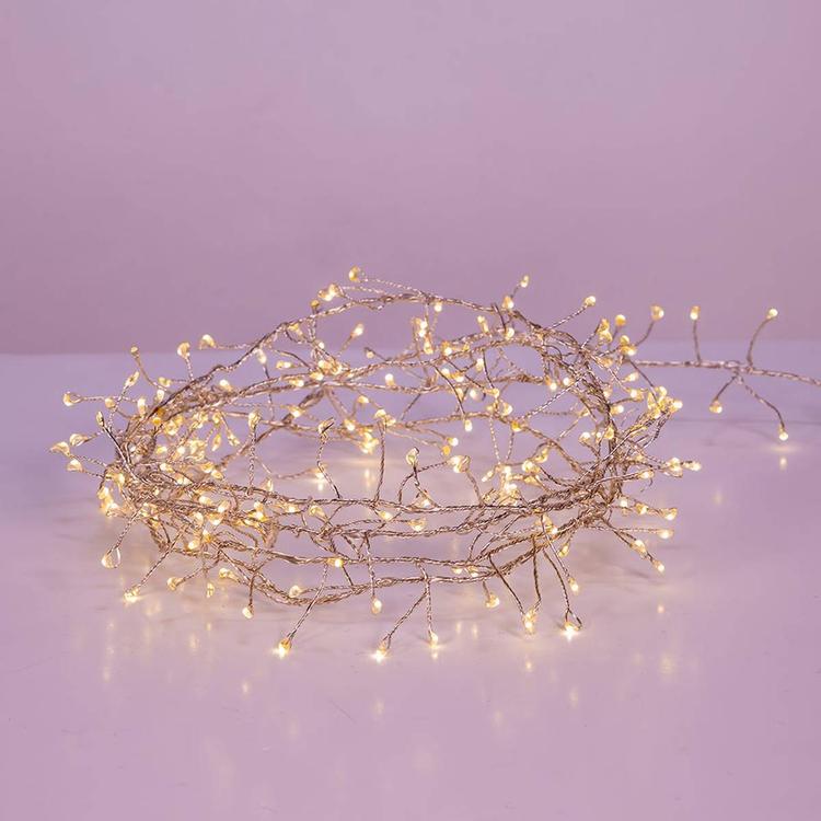 Kurt Adler 8ft. Warm White LED Twinkle Cluster Fairy Light Set