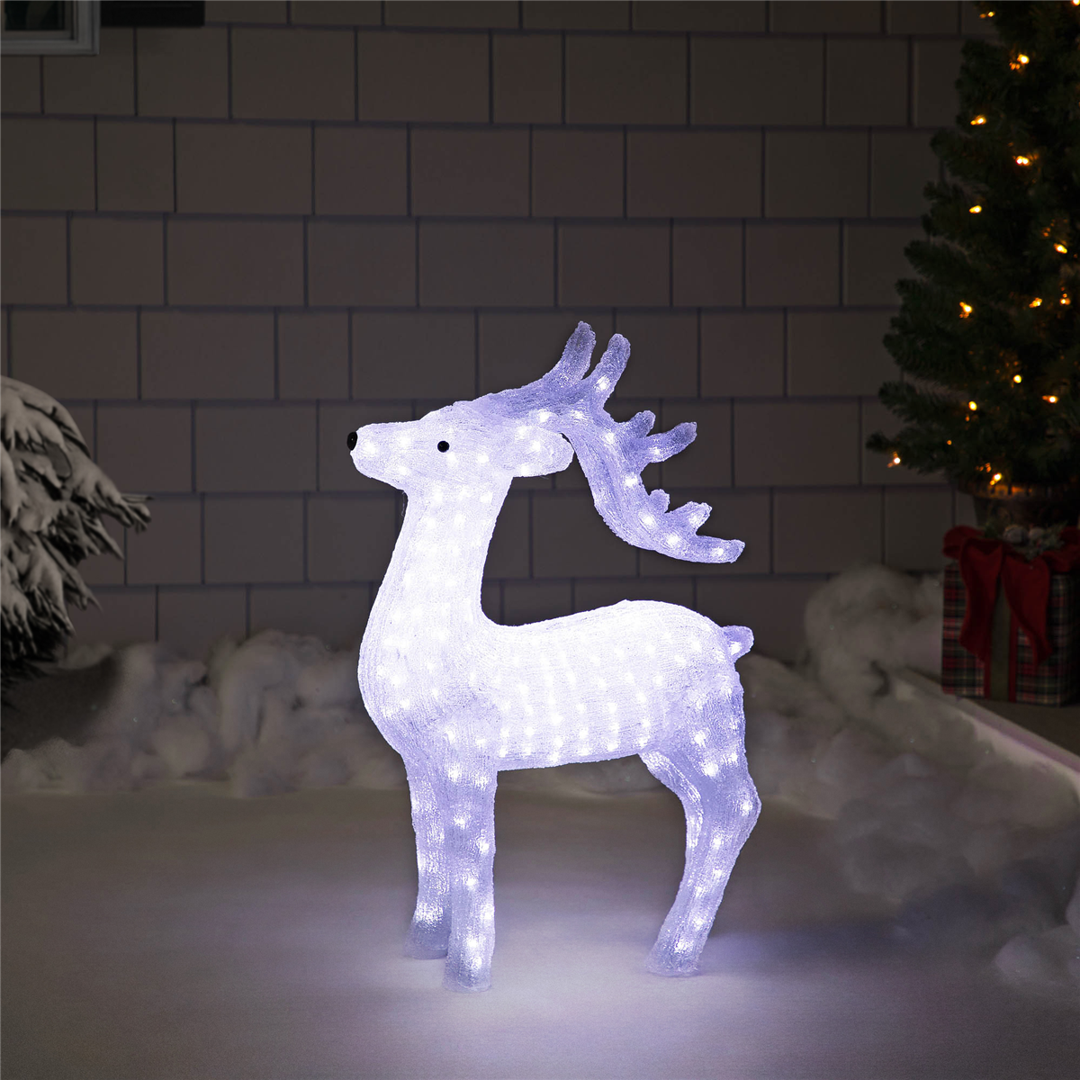 Northlight LED Commercial Grade Acrylic Reindeer Christmas Decor