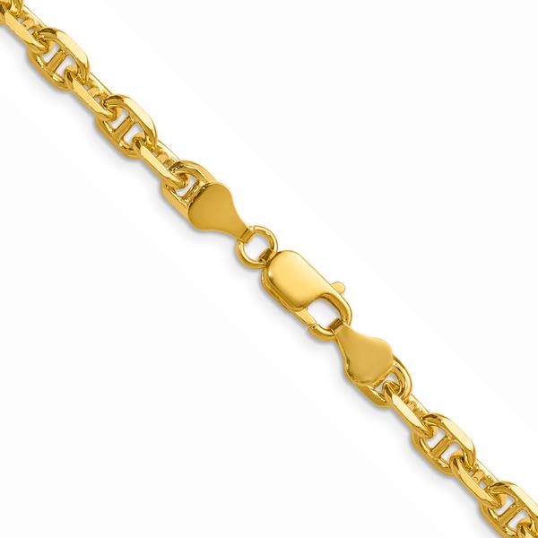 Gold over Sterling Silver Anchor Chain Necklace