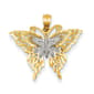 Gold Classics(tm) 14kt. Rhodium Fancy Butterfly Pendant - image 1