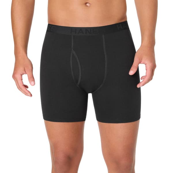 Mens Hanes Ultimate® 3pk. Boxer Briefs - Black/Grey