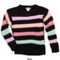 Girls &#40;7-16&#41; Pink Angel&#8482; Long Sleeve Fuzzy Stripe Sweater - image 3