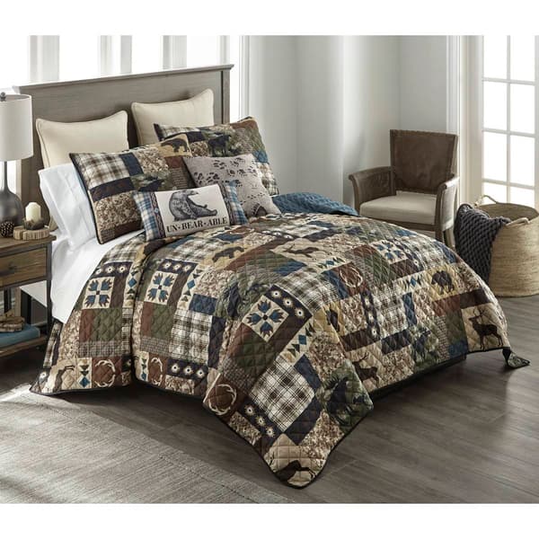 Donna Sharp Your Lifestyle Rustica 3pc. Reversible Quilt Set
