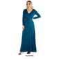 Womens 24/7 Comfort Apparel Semi Formal Long Sleeve Maxi Dress - image 7
