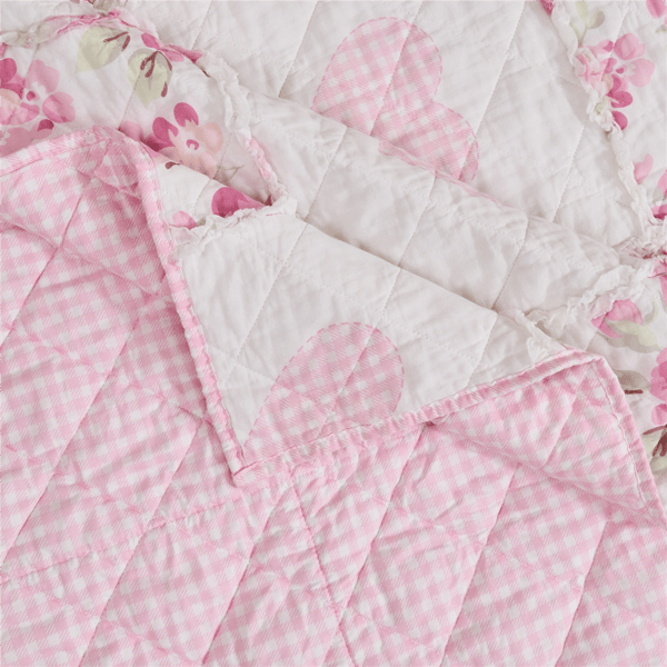 Greenland Home Fashions™ Veronica''s Hearts Patchwork Throw