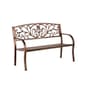 Evergreen Blooming Garden Metal Bench - image 2