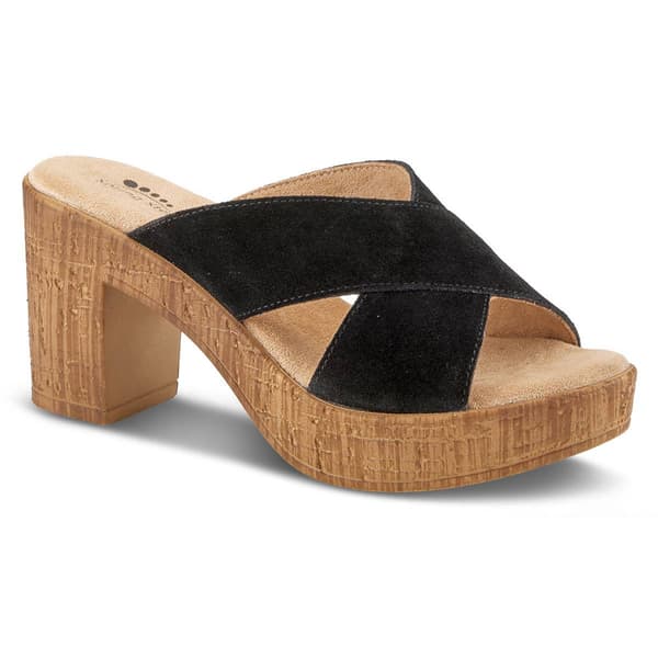Womens Spring Step Blanchard Slide Wedge Platform Strappy Sandals