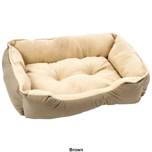 Comfortable Pet Suede Square Pet Bed