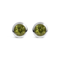 Haus of Brilliance Sterling Silver Green Peridot Stud Earrings - image 1