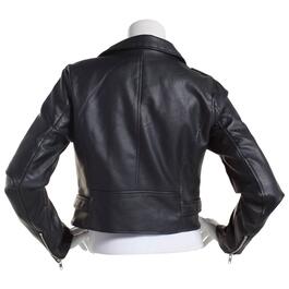 Juniors Ashley Moto Solid Jacket with Belt