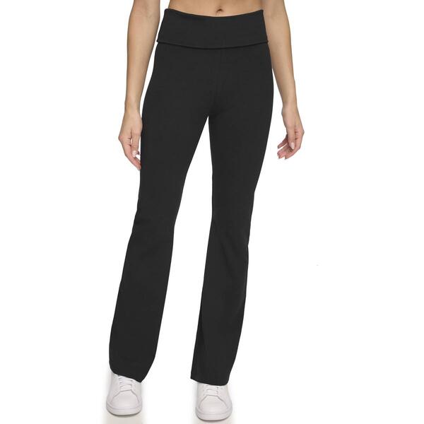 Womens Andrew Marc Sport Fold Over Waistband Yoga Pants - image 