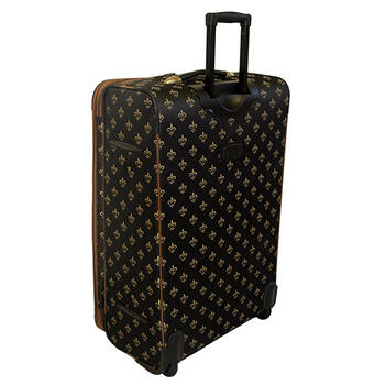 American Flyer Fleur De Lis 4-Piece Luggage Set - Black