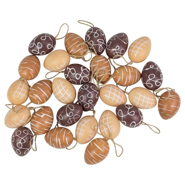 Northlight Seasonal 27ct. Brown & Beige Easter Egg Ornaments