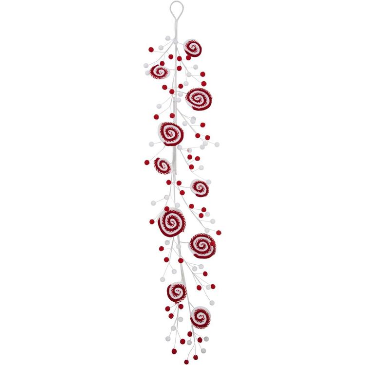 Northlight Seasonal 30in. Striped Candy Cane Swirls Pick