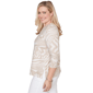 Womens Alfred Dunner Natural Wonder Abstract Keyhole Blouse - image 4