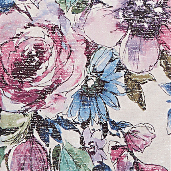 Womens Alfred Dunner Classics 3/4 Sleeve Falling Roses Blouse