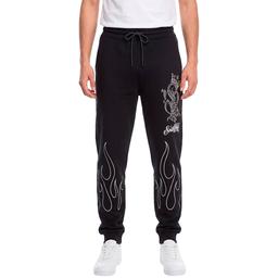 Young Mens SOUTHPOLE(R) Rhinestone Flames Joggers