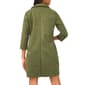 Womens MSK Long Sleeve Suede Grommet Pocket Shift Dress - image 5
