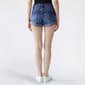 Juniors Celebrity Pink Mid Rise Flip Fray Shorts - image 5