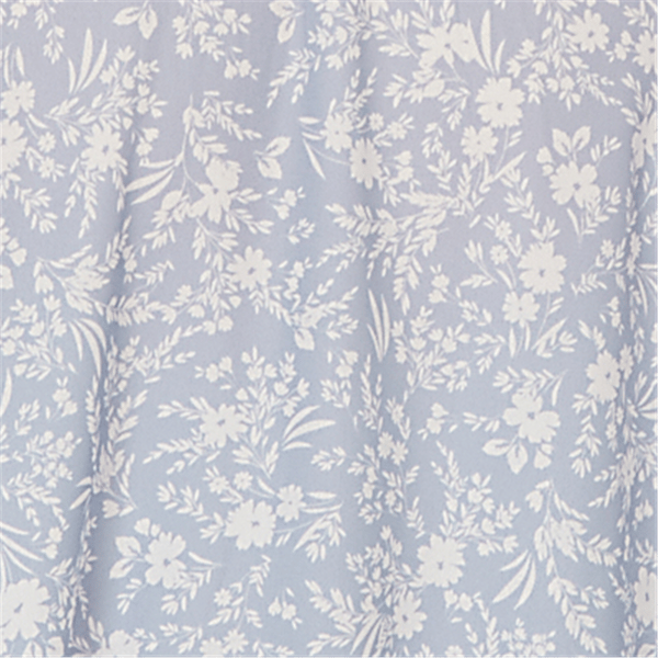 Plus Size Emaline Sapphire Serenade II Short Sleeve Floral Blouse