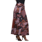 Womens 24/7 Comfort Apparel Fall Floral Maxi Skirt with Buckle - image 1