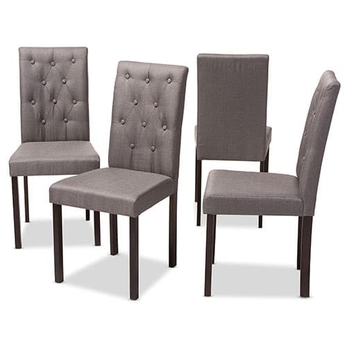 Baxton Studio Gardner Upholstered Dining Chairs - Set of 4