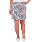 Womens Hearts of Palm Always Be My Navy Floral Stretch Skort - image 2
