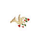 Gold-Tone Dove with Garland Pin - image 1