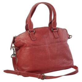 American Leather Co. Carrie Dome Satchel - Claret